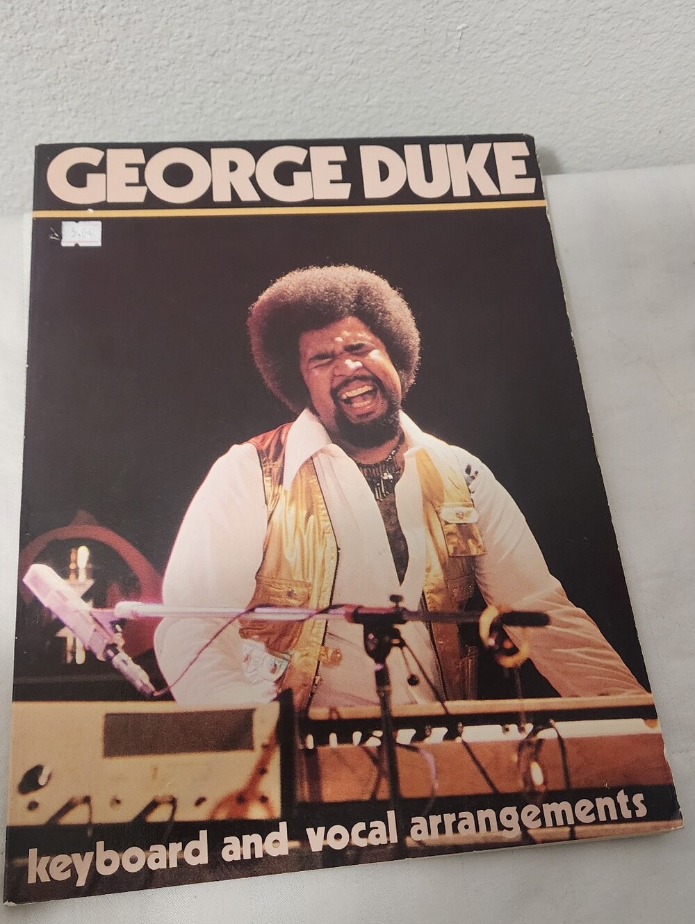 George Duke Keyboard and Vocal Arrangements Songbook - Black & Gold Cover